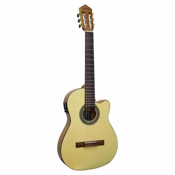 Imagem de Violao giannini nfl cedr ceq ns classico flat cutaway cedro eletroacustico ns