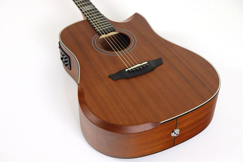 Imagem de Violão Half Cutway Black SD201HCR Mahogany Satin