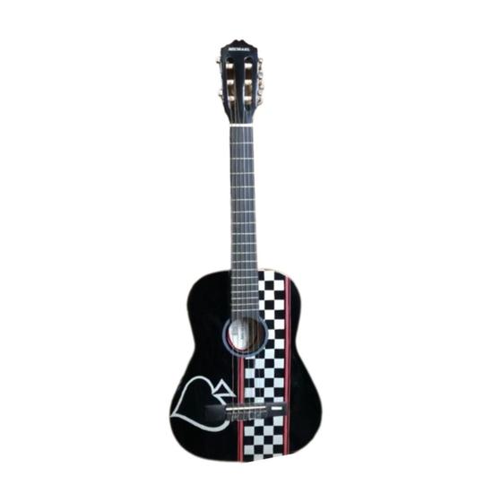 Imagem de Violão Infantil MICHAEL Antares VM14E BK 1/2 (De 7 a 9 anos) - Cordas de Nylon  Preto Detalhado