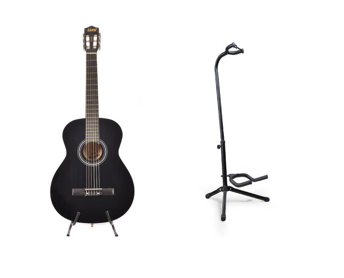 Imagem de Violão Land Acústico Nylon Preto LN-39 PU - Iniciante