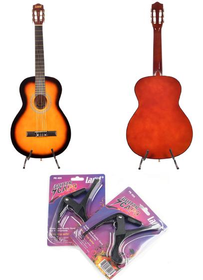 Imagem de Violão Land Acustico Nylon Sunburst Ln-39 Sb + Capo Traste