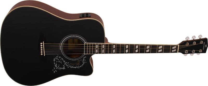 Imagem de Violão Michael FreeBird Folk Com Efeitos Black Top VMF440BT