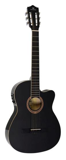 Imagem de Violão Michael Semi Flat Aço Elétrico com Afinador VMS314 BK
