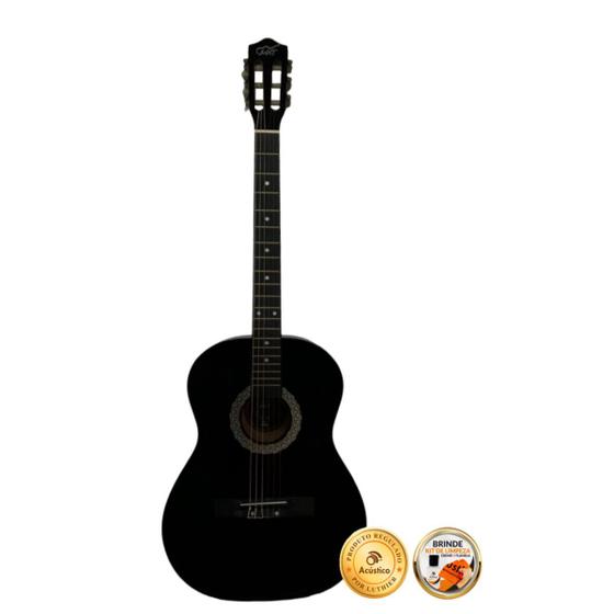 Imagem de Violão Nylon Acústico Mxt Clássico 39'' Com Tensor Preto