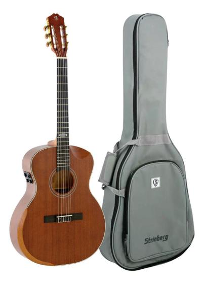 Imagem de Violao Nylon Eletrico Strinberg Galaxy Sc301hcr Mgs Mahogany