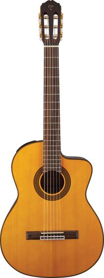 Imagem de Violão nylon elétrico takamine tampo sólido gc5ce n & tp4t