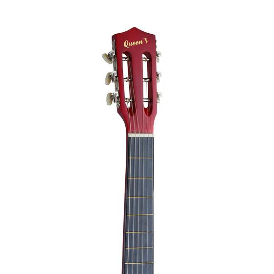 Violão Queen's Bege Eficiente Diversos Estilos Musicais Excelente Acústica Desempenho e Sonoridade Alta Qualidade Durável Cordas em Aço - LinhaEvolux