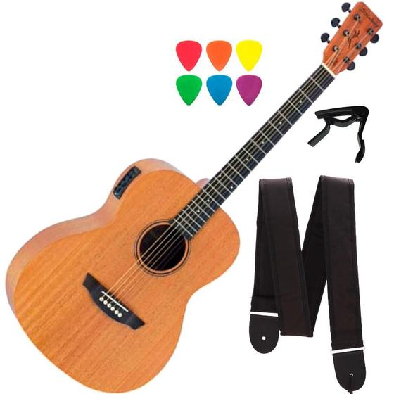 Imagem de Violão Strinberg Forest Mini FS1A Mahogany + Capotraste + Correia + Palhetas