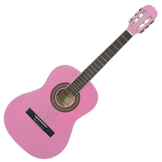 Imagem de Violão Winner Nylon Cor de Rosa - Junior Infantil-36 polegadas