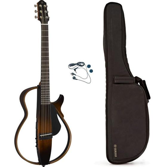 Imagem de Violão Yamaha Slg200s Tbs Silent Aço Com Bag