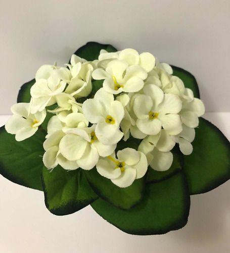 Violeta Com Vaso Toque Veludo Branca - Flores E Cia - Vasos para plantas -  Magazine Luiza