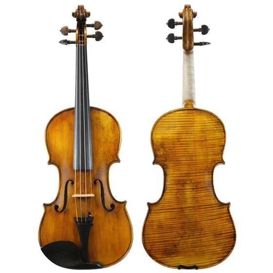 Imagem de Violino Artesanal Atelier Oliver Goma Laca 4/4 Fundo Inteiro