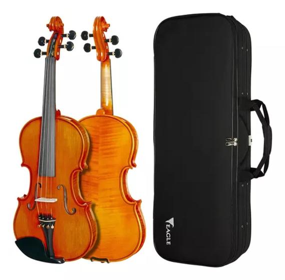 Imagem de Violino Eagle Vk844 Profissional Completo 4/4 Cor Marrom-claro