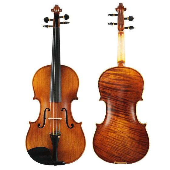 Imagem de Violino Strad Infantil 1/2 em Madeira Maciça com Acessórios em Ébano