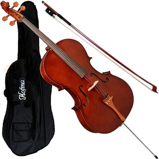 Imagem de Violoncelo Hofma HCE100 4/4 Envernizado C/ Capa