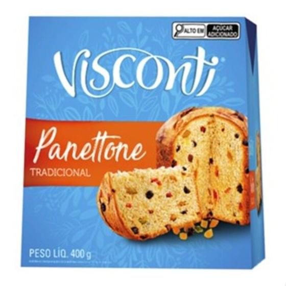 Imagem de Visconti Panettone Tradicional Frutas 400 gramas