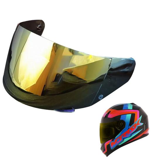 Viseira Capacete Norisk FF391 Razor Dourado Iridium Original Menor preço em Viseira Capacete Norisk FF391 Razor Dourado Iridium Original