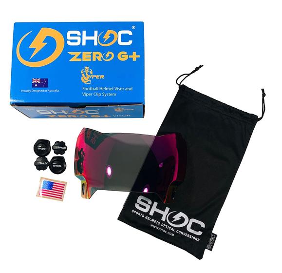 Imagem de Viseira de futebol Shoc Zero G Plus para capacete Riddell SpeedFlex