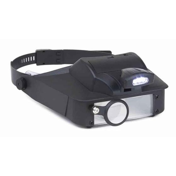Imagem de Viseira Lumivisor com Luz LED e lentes 2x, 3x, 5x e 6x