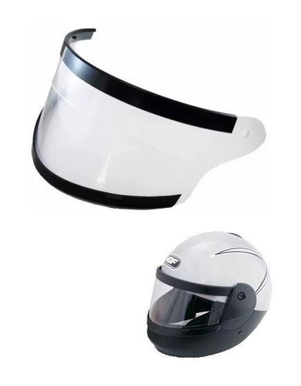 Imagem de Viseira Para Capacete Hgf T4 Cristal Com Suporte 0,8Mm