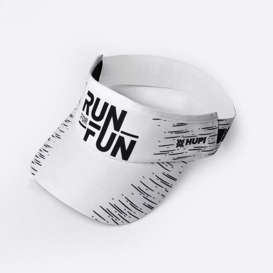 Imagem de Viseira para Corrida Hupi Run For Fun Branco