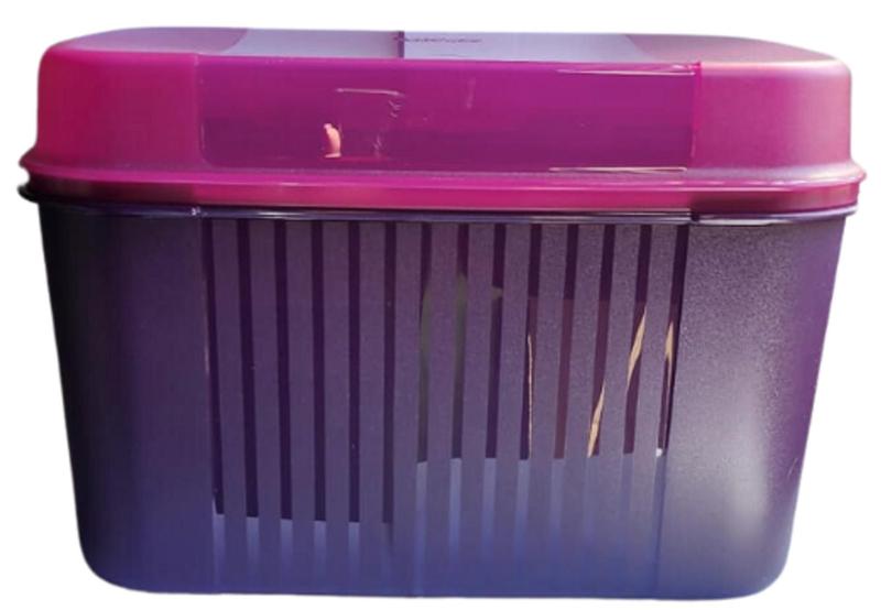 Imagem de Visual Box 4,5 litros Roxa com tampa Rosa Tupperware