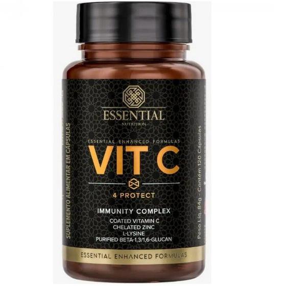 Imagem de Vit C 4 Protect - Vitamina C - (120 caps) - Essential Nutrition