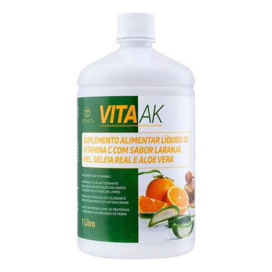 Imagem de Vita Akmos Alimentar Ak Suplemento Sabor Laranja Vitamina C