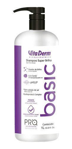 Imagem de Vita Derm Shampoo Pro Basic Super Brilho 1 Litro
