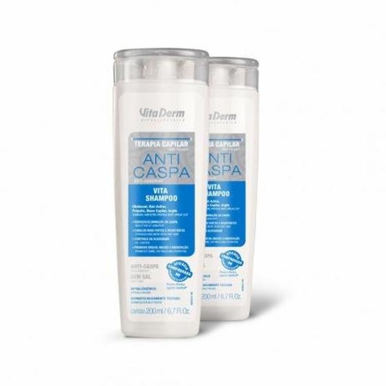 Imagem de Vita Derm Vita Shampoo Anti Caspa - 200ml - 2 unidades 