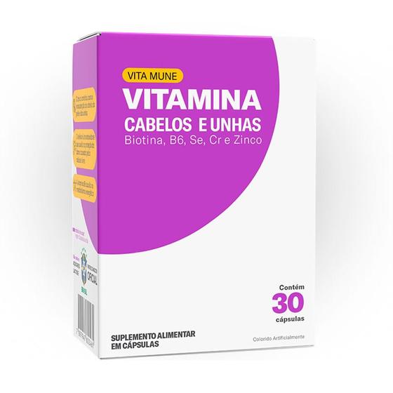 Vita Mune Cabelos E Unha Cimed 30 Cápsulas (Nova embalagem