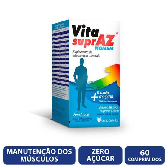 Vita SuprAZ Homem c/60 Comprimidos - Multivitamínico / Polivitamínico ...