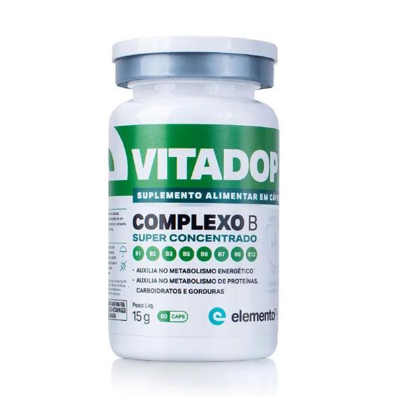 Imagem de Vitadop B 60 Cápsulas Vitaminas do Complexo B Elemento Puro