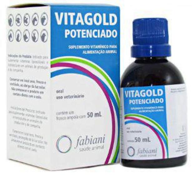 Imagem de Vitagold Vitaminas para Pássaros e Roedores 50ml - FABIANI