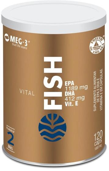 Imagem de Vital Fish Ômega 3 Pureza MEG-3 EPA e DHA Vitamina E 120caps