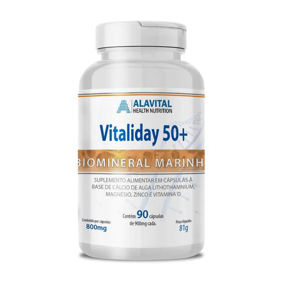 Imagem de Vitaliday 50+ Alavital Suplemento Alimentar 90 Cápsulas