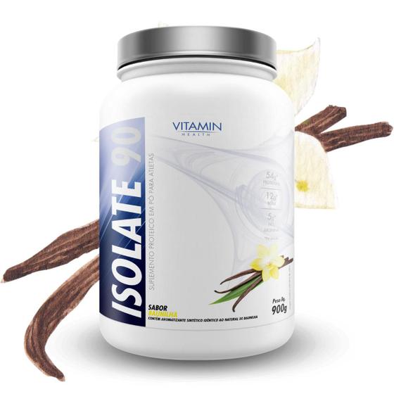 Imagem de Vitamin Health 3885 Apresenta: WHEY ISOLATE Baunilha, 900 Gramas - Pureza e Sabor