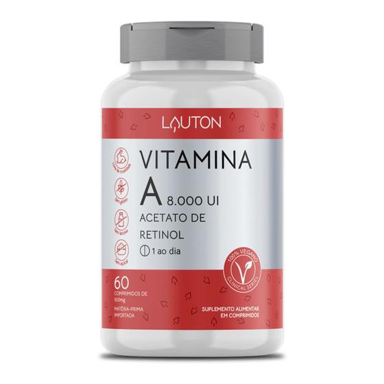 Imagem de Vitamina A 60 Comprimidos - Lauton