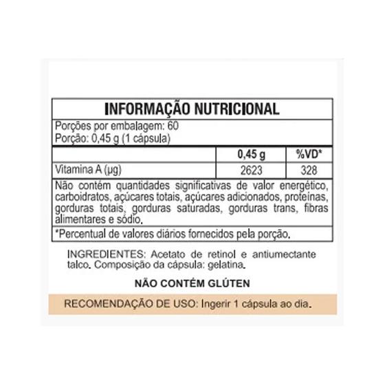 Imagem de Vitamina A 60cps (1 ao dia) Duom