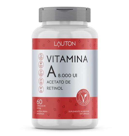 Imagem de Vitamina A 8000Ui Por Caps - 60 Caps/ 1 Ao Dia