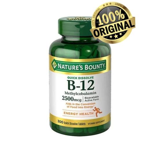 Imagem de Vitamina B-12 2500mcg - Nature's Bounty - 300 Cápsulas