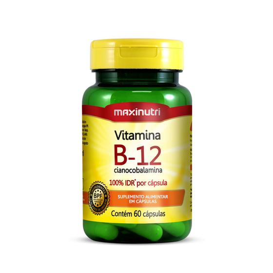 Imagem de Vitamina B12 414% IDR 60 Cápsulas - MaxiNutri