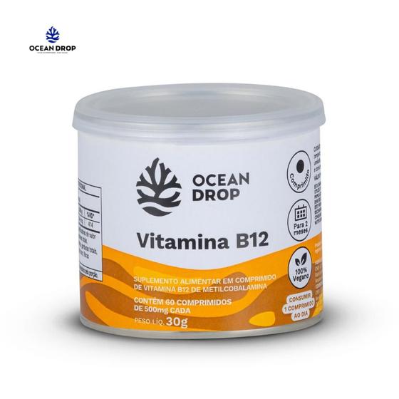 Imagem de Vitamina B12 500Mg 60 Tabletes Ocean Drop