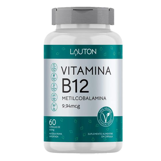 Imagem de Vitamina B12  60 Cápsulas  Lauton Nutrition