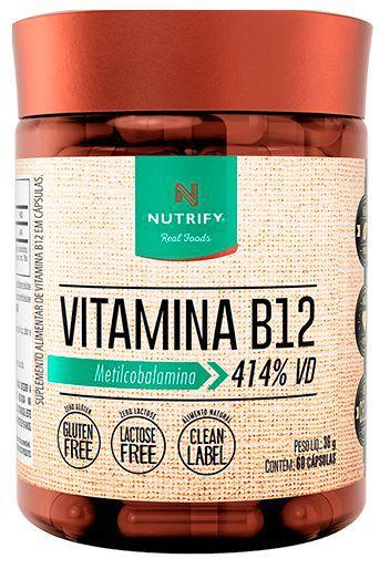 Vitamina B12 60 Cápsulas - Nutrify Menor preço em Vitamina B12 60 Cápsulas - Nutrify