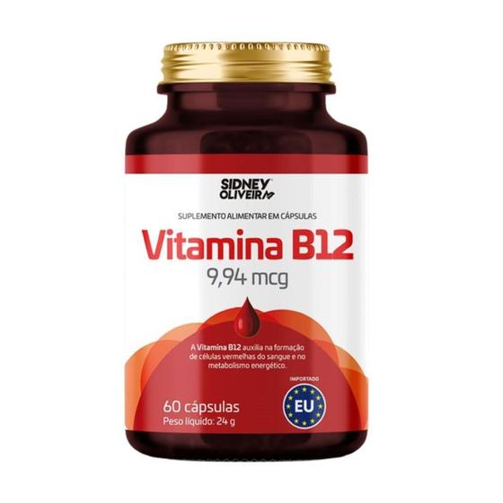 Imagem de Vitamina B12 9,94Mcg 60 Cápsulas União Europeia Sidney Oliveira