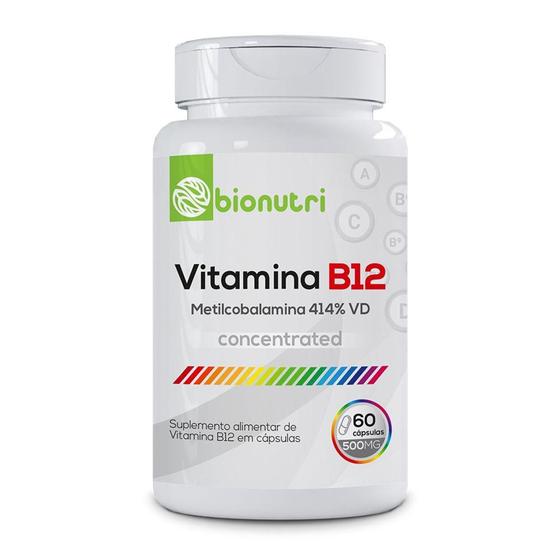 Imagem de Vitamina B12 (Cobalamina) 60 Cápsulas 500mg - bionutri