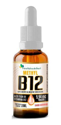 Imagem de Vitamina B12 Em Gotas Sabor Morango Flora Nativa 20ml