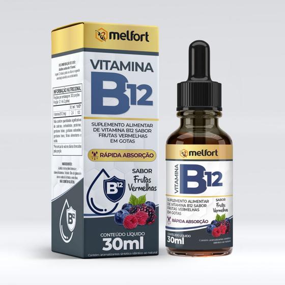 Imagem de Vitamina b12 gotas 30ml melfort a