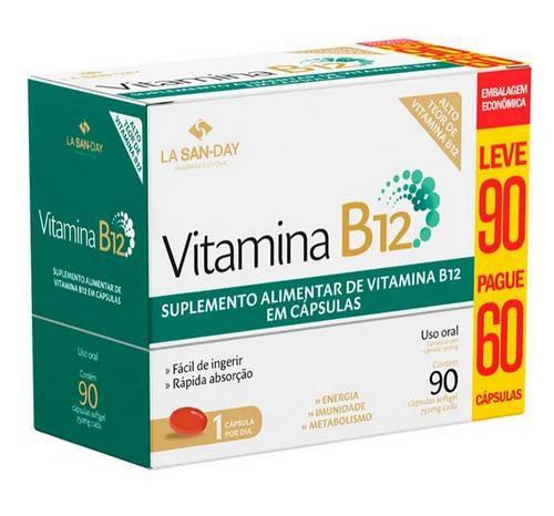 Imagem de Vitamina B12 La San-Day 90 Cápsulas